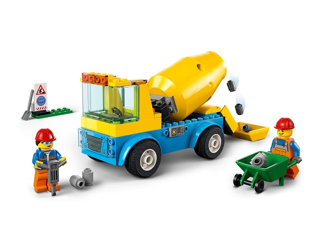 LEGO 60325 City Náklaďák Mixer Truck se staveništěm