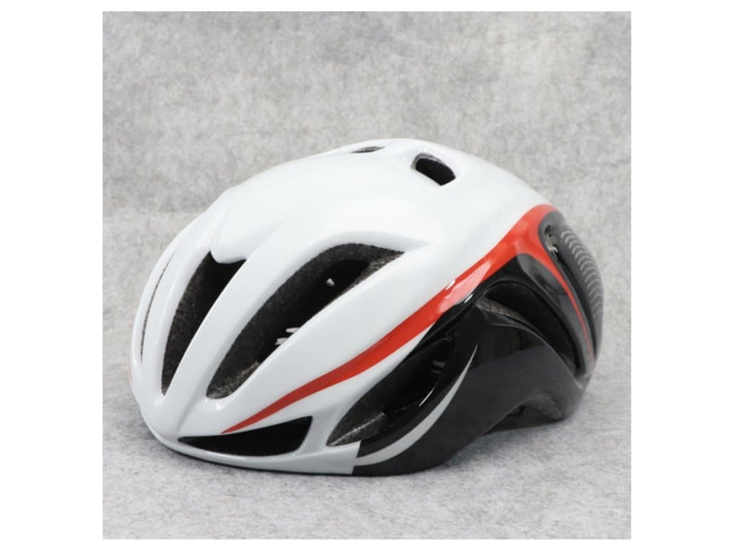 Cyklistická helma Triatlon Aero bílá červená