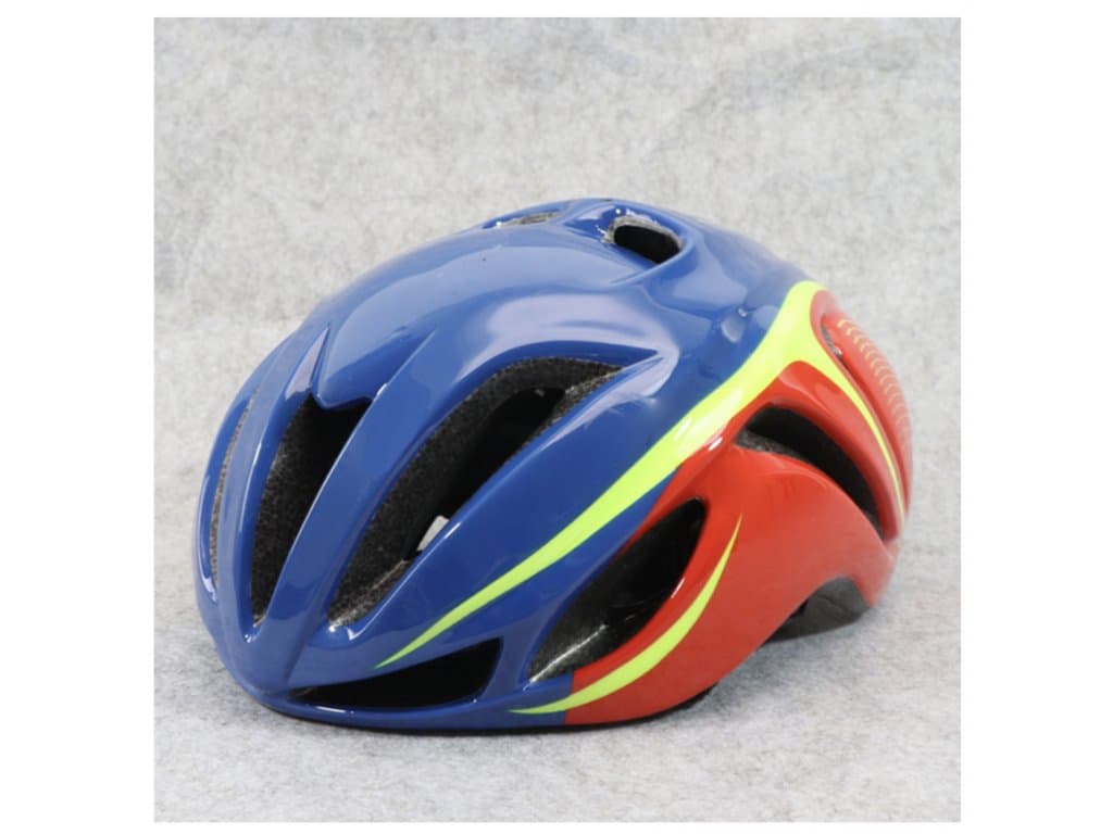 Cyklistická helma Triatlon Aero modrá červená