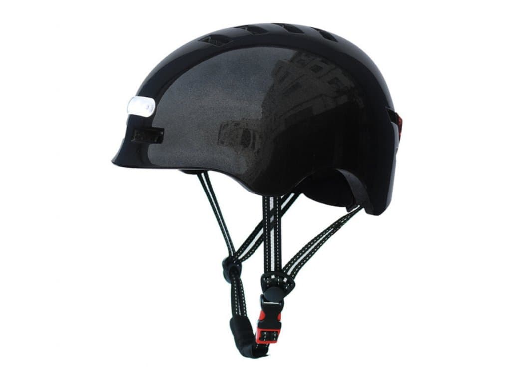 Cyklistická přilba na kolo MTB Smart Led černá