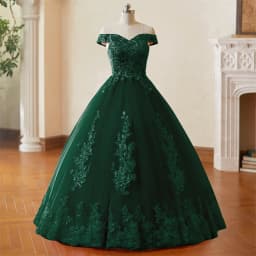 Svatební šaty Y&M Novias s odhalenými rameny, plus size, vestido de noiva, 2025, nové, vlečka nebo zem, velké, na míru, tylové, svatební - náhled 7