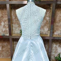 RODDRSYA bohémské svatební šaty pro ženy áčkové šaty boho krajka odnímatelné rukávy saténové svatební šaty perly župan de mariée na míru - náhled 7