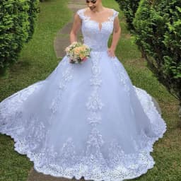 Svatební šaty s krajkovým výstřihem do V, plesové šaty s vlečkou, velké velikosti, svatební šaty na zakázku, bílé luxusní - náhled 6