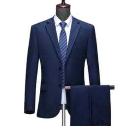 Pánský oblek, formální oblek, sako, kalhoty, S-8XL, plus velikost, svatební, pracovní, slim střih - náhled 3
