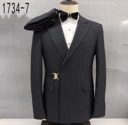 Pánský formální dvoudílný oblekový set, svatební párty, sako, kalhoty, elegantní obchodní outfit - náhled 4