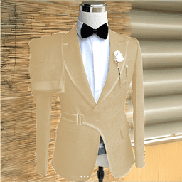 Pánský žakárový oblek, 2dílná sada, formální, svatební, ženichův, smoking, vysoce kvalitní sako, kalhoty, párty, večerní outfit pro muže - náhled 8