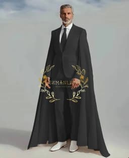 Pánský dvoudílný svatební smoking - elegantní formální smoking a kalhoty pro ženicha, svědka a maturitní ples - náhled 3