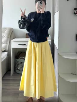 Dámská elastická dlouhá sukně - Slim Fit Casual Volná letní podzimní maxi sukně - náhled 3