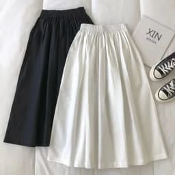 Dámské mini sukně s vysokým pasem a áčkovým pasem, bavlněné khaki, pracovní, ležérní, letní, korejský styl, všestranné - náhled 3