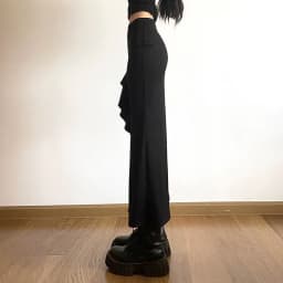 Sexy nepravidelný popruh s vysokým pasem a boky, dámská letní mini sukně s otevřenými zády - náhled 5
