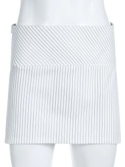 Dámská pruhovaná minisukně - Vysoký pas, ležérní kancelářské oblečení, slim fit, rovná ceruzková sukně - náhled 7