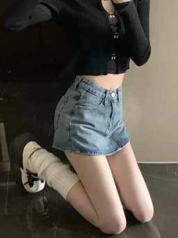 Dámské džínové mini sukně s vysokým pasem, vintage áčkové džíny, letní slim fit, roztomilé, pouliční - náhled 4