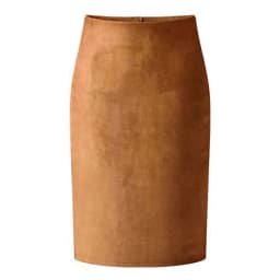 Dámské semišové pouzdrové sukně s vysokým pasem, přiléhavé, elastické, podzim/zima, vintage, jednobarevné - náhled 5