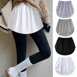 Dámské prodlužovací návleky na košile Plus Size, vrstvené díly, falešný lem, ocas, prodlužovací návlek na halenku, měkký odnímatelný, 5XL - náhled 2