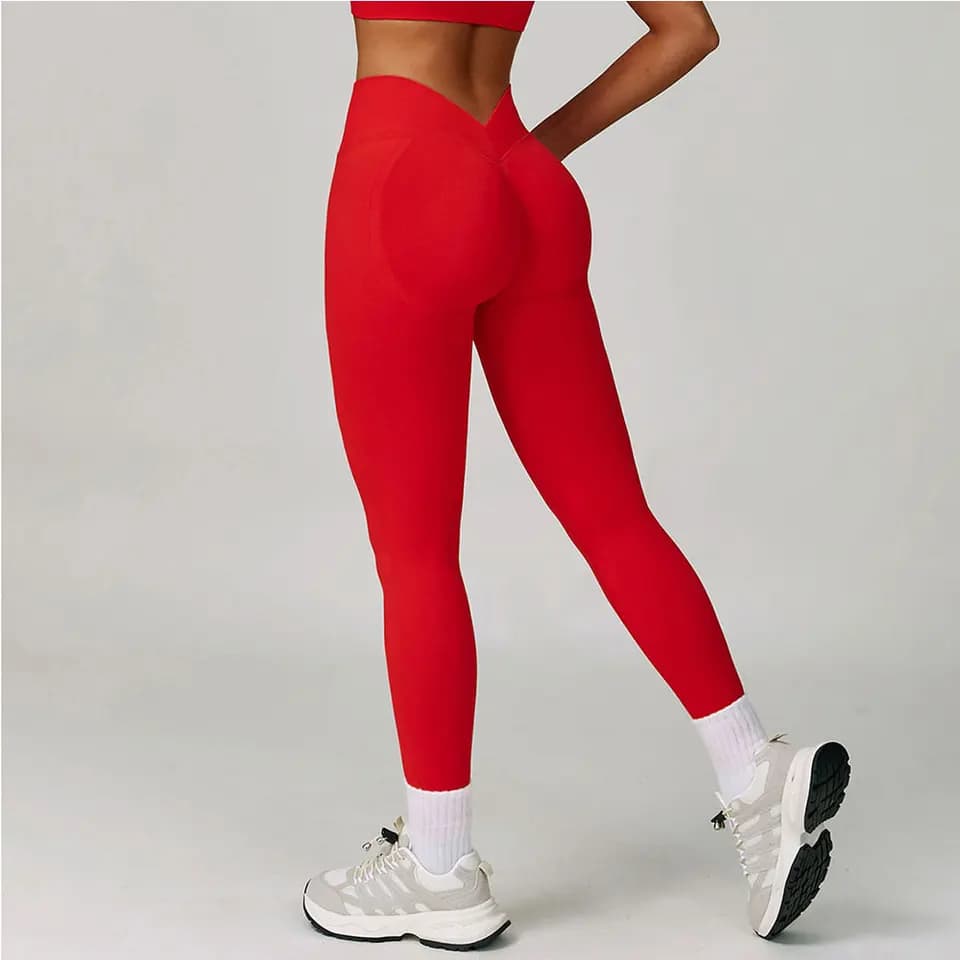 Dámské legíny s vysokým pasem, bezešvé, s kontrolou bříška, odolné proti dřepům, cvičební kalhoty do posilovny a fitness