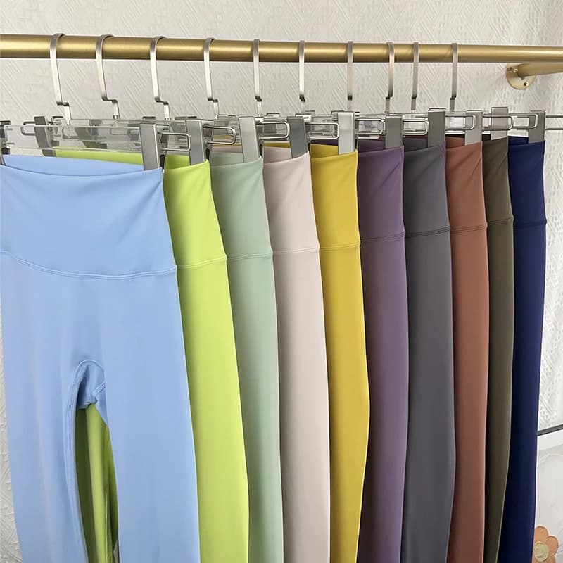 Dámské legíny na jógu s vysokým pasem - měkké běžecké kalhoty s push-up efektem, fitness a cvičení