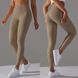 Dámské legíny s vysokým pasem na jógu, push-up, rychleschnoucí, fitness a sportovní kalhoty - náhled 5