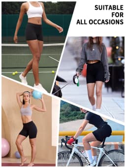 Dámské kraťasy na jógu s vysokým pasem - Měkké elastické sportovní legíny pro běh v posilovně a fitness - náhled 3