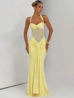 Dámské sexy šaty s odhalenými zády a volným zadkem, bodycon, klubové šaty s ramínky a rukávy - náhled 2