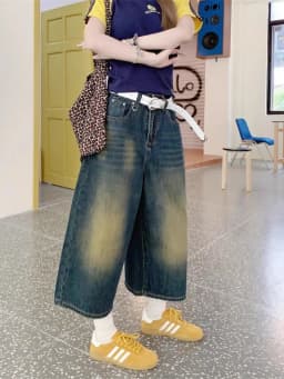 Dámské pytlovité džínové kraťasy Y2K - Retro široké kraťasy Vintage Streetwear Léto Neformální - náhled 6