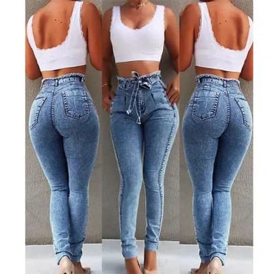 Dámské bavlněné džíny plus size, trendy pouliční styl, léto 2024, módní džínové kalhoty