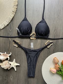 Sexy push-up mikro bikiny set pro ženy plavky plážové plavky dvoudílné - náhled 4