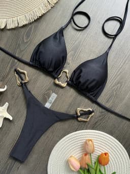 Sexy push-up mikro bikiny set pro ženy plavky plážové plavky dvoudílné - náhled 3