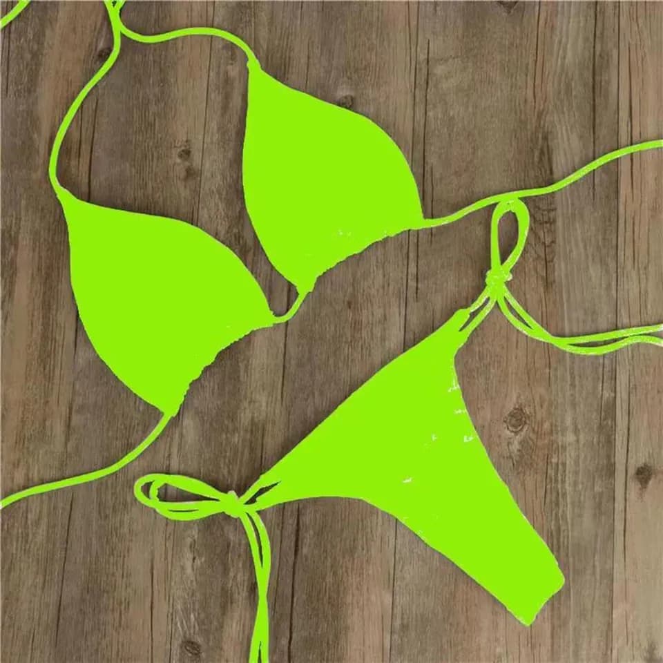 Dámský brazilský set bikin - Nastavitelné tanga, dvoudílné plavky, plážové oblečení