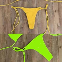 Dámský brazilský set bikin - Nastavitelné tanga, dvoudílné plavky, plážové oblečení - náhled 4