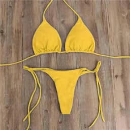 Dámský brazilský set bikin - Nastavitelné tanga, dvoudílné plavky, plážové oblečení - náhled 3