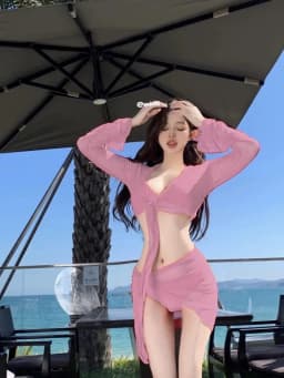 Červené 4dílné bikiny Set Dámské letní plážové plavky Sexy elegantní prázdninové plavky - náhled 5