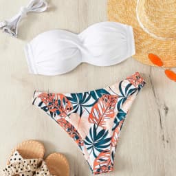 Dámské push-up bikiny set, brazilské plavky, dvoudílné plavky, plážové plavky - náhled 6