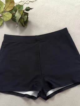 Dámský set bikin s vysokým pasem, černý květinový potisk, crop top s mašlí vpředu, tankiny - náhled 7