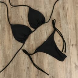 Dámský vyztužený push-up bikinový set - dvoudílný letní plavky plážové sexy plavky - náhled 2