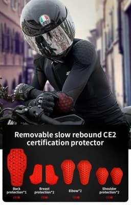 Lehká motocyklová bunda s ochranou celého těla - náhled 5