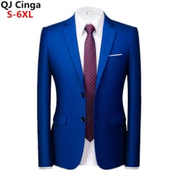 Pánské sako slim fit - sako pro formální příležitosti, více barev, velikost M-6XL - náhled 2