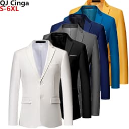 Pánské sako slim fit - sako pro formální příležitosti, více barev, velikost M-6XL - náhled 7