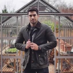 Pánská větrovka z voskované bavlny, slim fit, nepromokavá outdoorová bunda - náhled 3