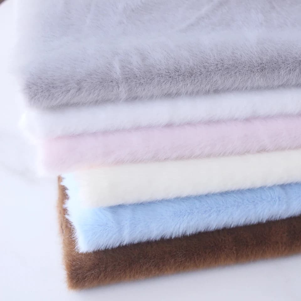 5MM silná plyšová látka z měkké umělé kožešiny pro panenky, řemesla, tašky, patchwork, šití, kutily