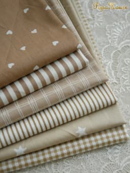 Prémiová barevná keprová bavlněná látka pro dětské oblečení, šaty, košile 160x50cm, barva mléčný čaj - náhled 5