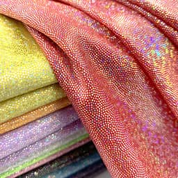 Holografická třpytivá látka 150 cm široká, duhový polyesterový materiál pro svatební večírek, DIY dekorace - náhled 2