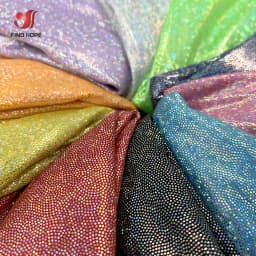 Holografická třpytivá látka 150 cm široká, duhový polyesterový materiál pro svatební večírek, DIY dekorace - náhled 4