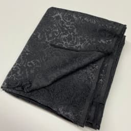 Černá 3D texturovaná žakárová brokátová látka na společenské šaty, kostýmy, šití, DIY tvoření - náhled 5