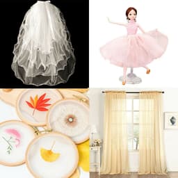 Měkká hnědá nahá tylová látka, 1 yard, jemný síťovaný nylon, pro šití svatebních šatů, DIY tvoření - náhled 6