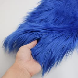 25x45cm umělá kožešina látka s vlasem 8cm na vlasy pro panenky, cosplay, šití, DIY řemesla, domácí dekorace - náhled 2