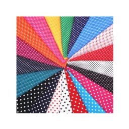 Čistá bavlněná puntíkovaná látka 140x50cm - popelín s malým tečkovaným potiskem na šití košil a bytových dekorací - náhled 6
