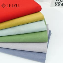 Měkká bavlněná lněná látka od Yard - Čistě barevný šicí materiál na oděvy, záclony, bytové dekorace - náhled 6
