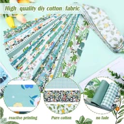 40 ks bavlněných látkových proužků 6,5x25cm květinové patchworkové prošívání šicí DIY řemeslné balení - náhled 5