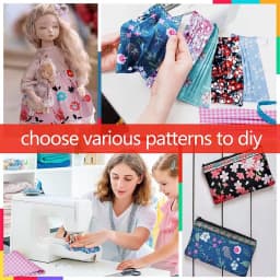40 ks bavlněných látkových proužků 6,5x25cm květinové patchworkové prošívání šicí DIY řemeslné balení - náhled 7