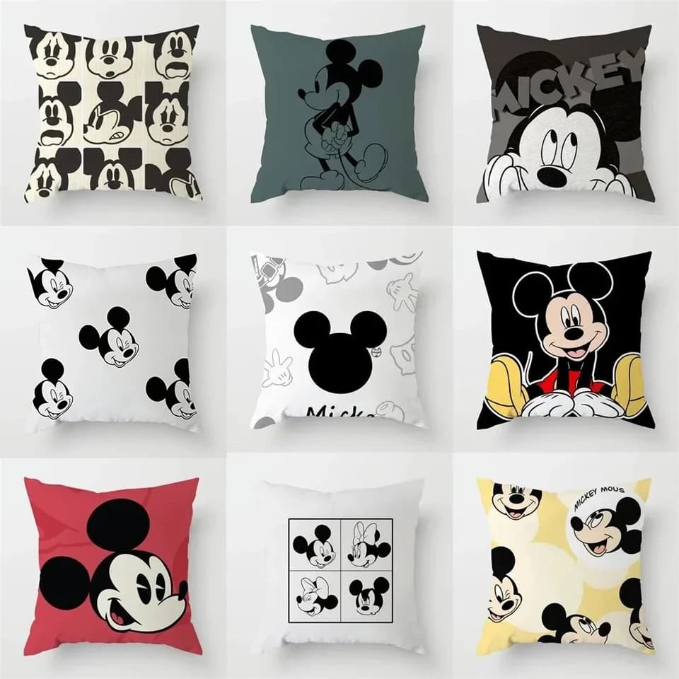 Povlak na polštář Mickey Mouse Měkký povlak na polštář Pohovkový pokoj Ložnice Děti Bytová dekorace Dárek